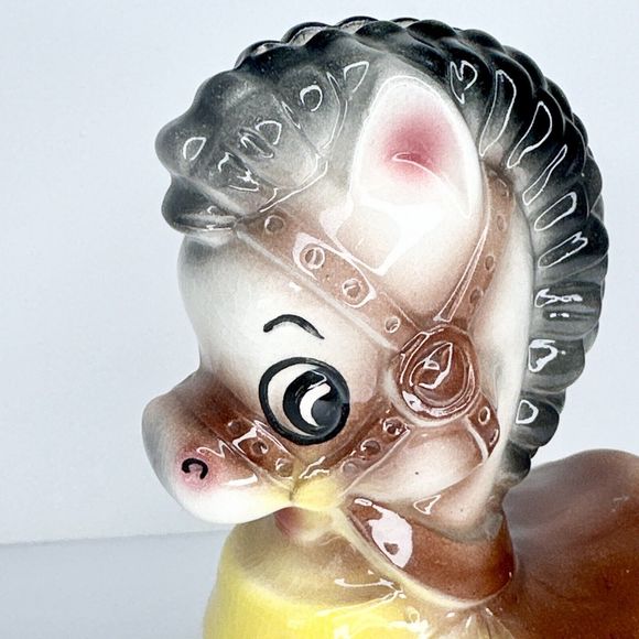 Vintage Rocking Horse Pony Bank Gilner Mold G-618‎ Stan 1968 Piggy Bank 8” Tall - Picture 5 of 9